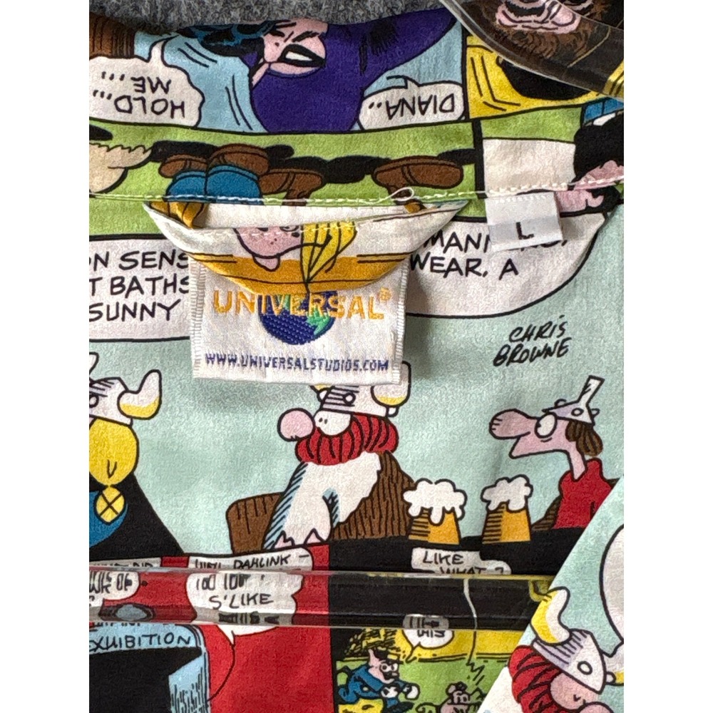 Universal Studios Comic Strip Shirt Womens Large Popeye Beetle Bailey Multicolor - Picture 6 of 8